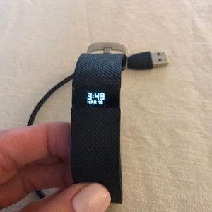 Black Fitbit HR.